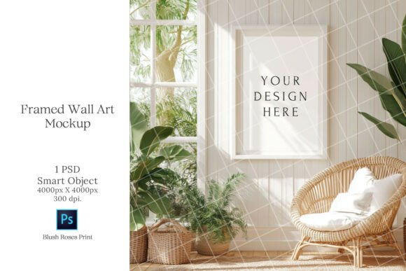 Download Boho Wall Art Mockup PSD Smart Object - Art mockup Collection