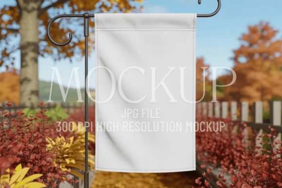Download Fall Garden Flag Sublimation Mockup - Premium Bundle