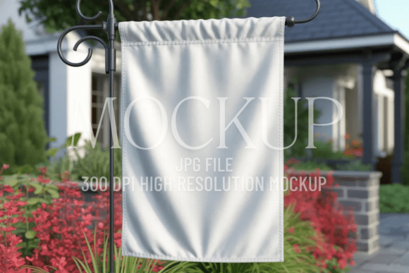 Download Garden Flag Sublimation Mockup - Premium Bundle