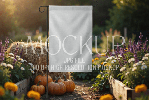 Download Fall Garden Flag Sublimation Mockup - Premium Resources